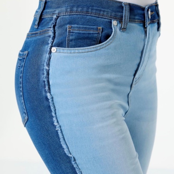 DG2 by Diane Gilman Super Stretch Skinny Jeans – Two toned denim - Picture 11 of 12